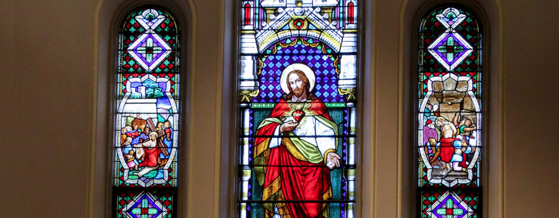 Holy Agony Window at The Miraculous Medal Shrine