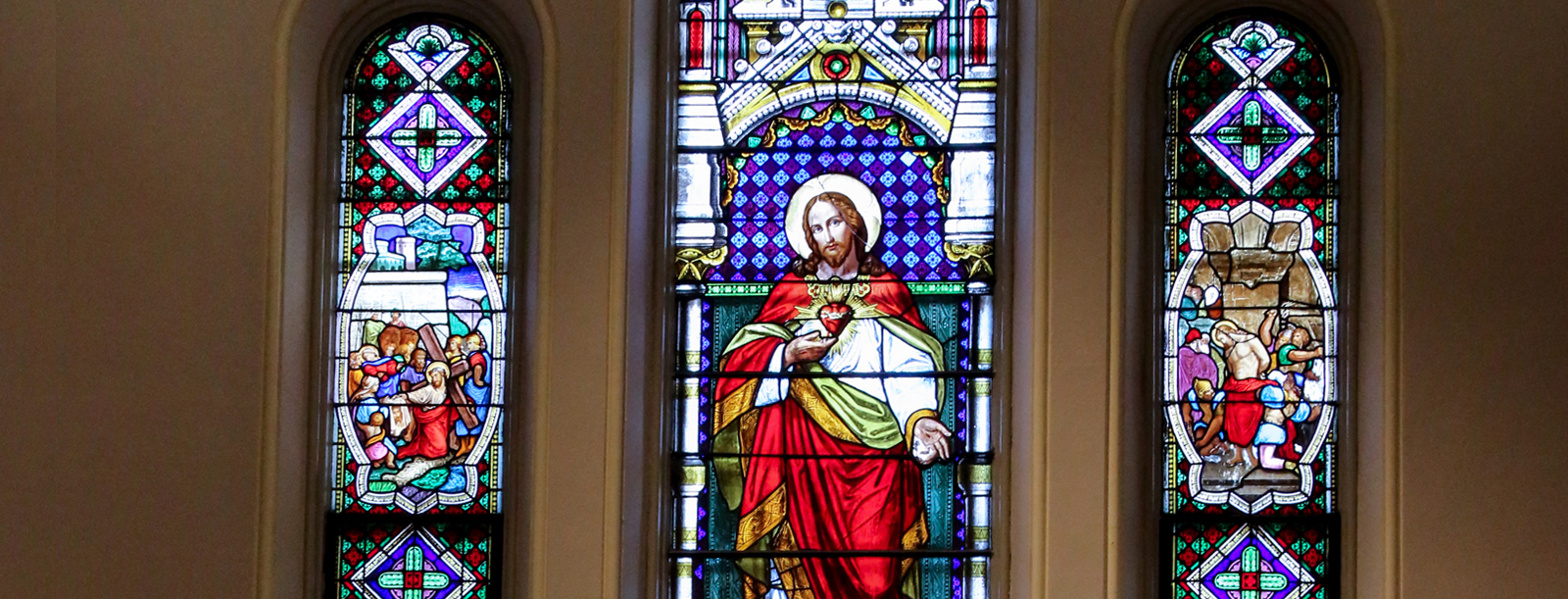 Holy Agony Window at The Miraculous Medal Shrine