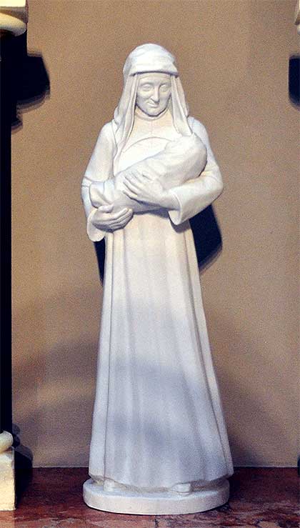 This statue of Louise was created by renowned sculptor, Sr. Margaret Beaudette, SC.