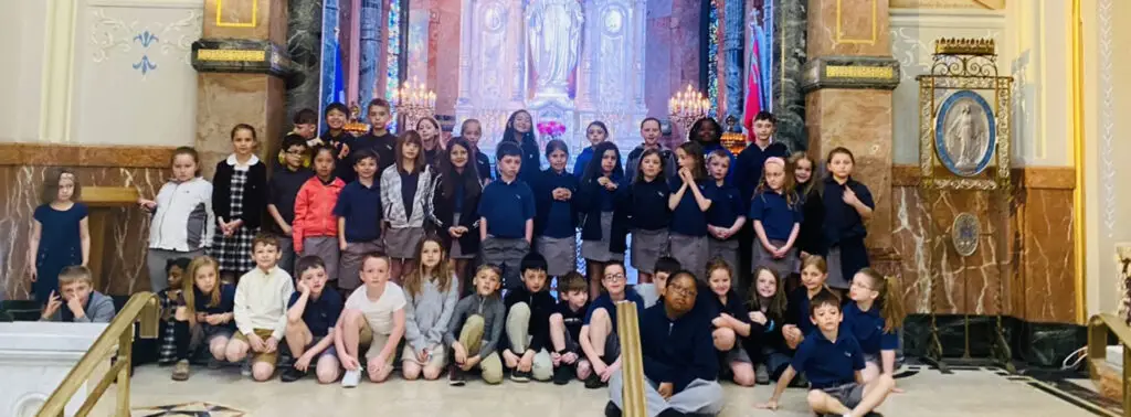 Immaculate Heart of Mary Students Visit Basilica Shrine for Hand-on Learning about Mary and her Miraculous Medal