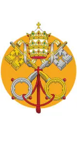 Papal Cross Keys at The Basilica Shrine of Our Lady of the Miraculous Medal
