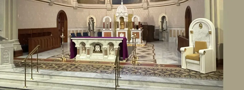 There are four physical signs to indicate that a church or shrine is a Basilica.