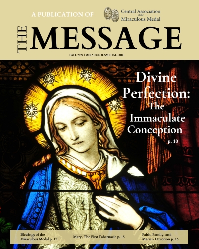 Blessed Mother Mary on cover of Magazine