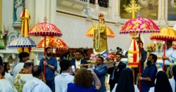 tatue of Our Lady of Vailankanni Being Carried