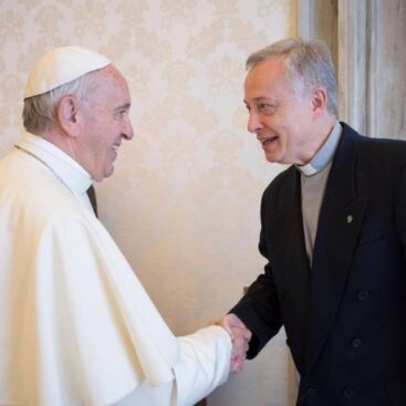 Pope Francis and Father Tomaž Mavrič CM