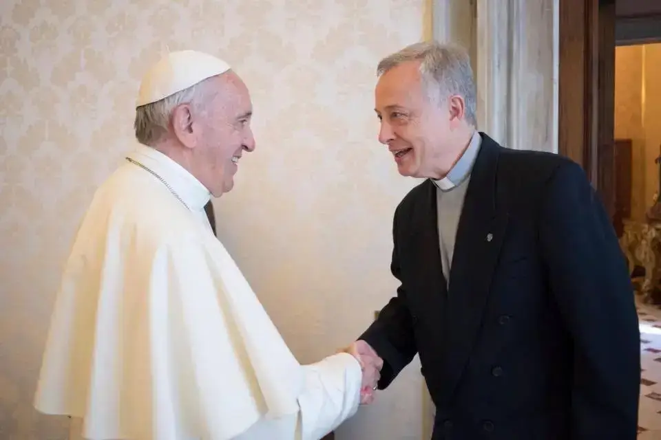 Pope Francis and Father Tomaž Mavrič CM