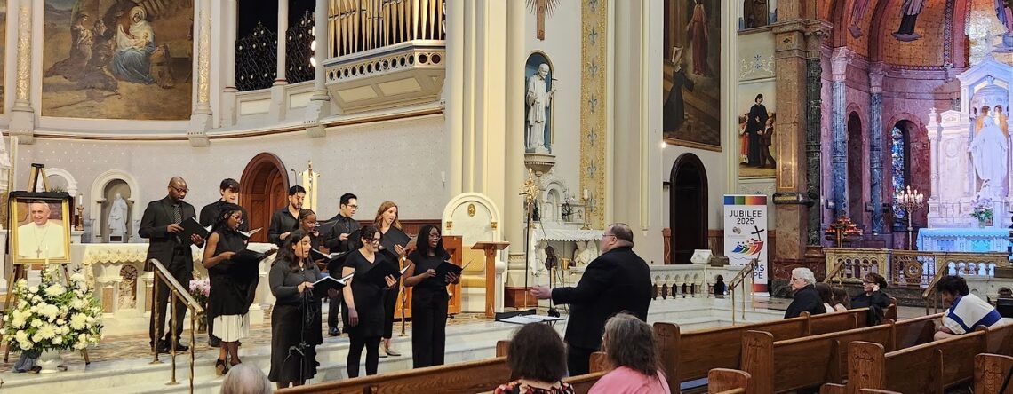 La Salle Choir at Altar in The Basilica Shrine of Our Lady of the Miraculous Medal