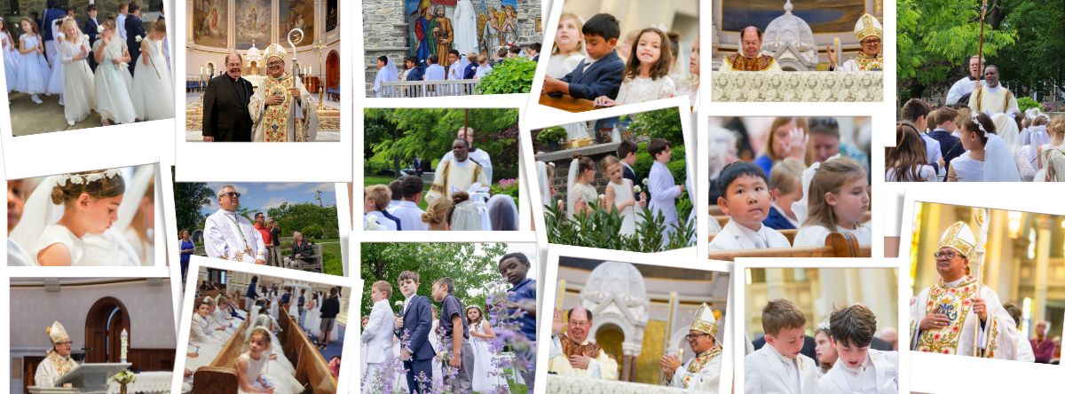 May_Procession_and_Investiture_2025 Children and adults at the May Procession and Investiture of Fr. John Kettelberger, CM, as rector of Basilica Shrine of Our Lady of the Miraculous Medal