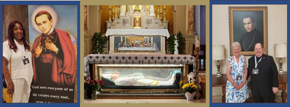 St_John_Neumann_Pilgrimage St. John Neumann Shrine, pilgrims with photos of St. John Neumann