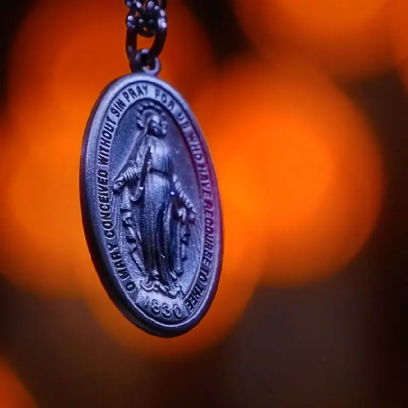 Closup of Miraculous Medal