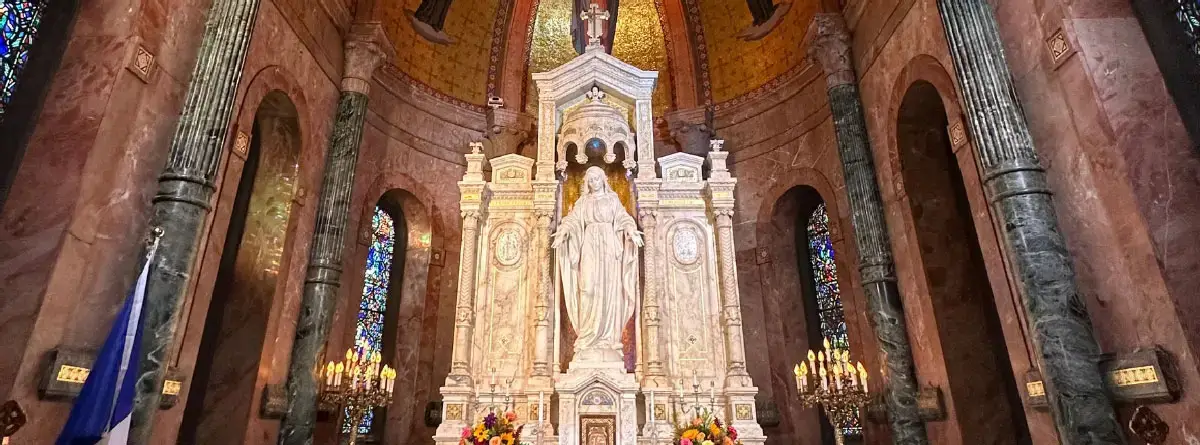Marian Shrine for Monday Perpetual Novena and Mass at the Basilica Shrine
