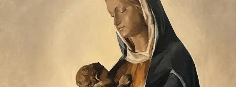 Our Lady of La Leche painting
