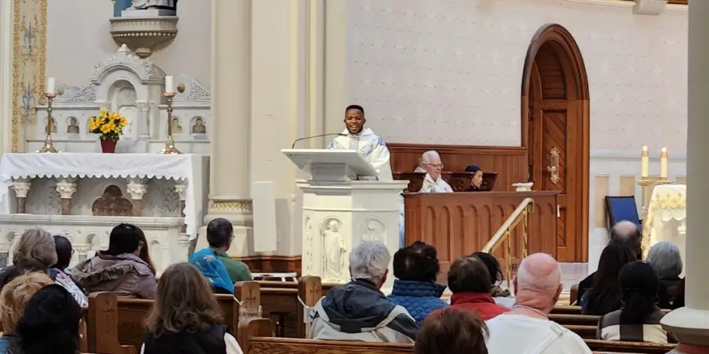 Fr. Bindel-Mary Nnabuife at The Basilica Shrine of Our Lady of the Miraculous Medal