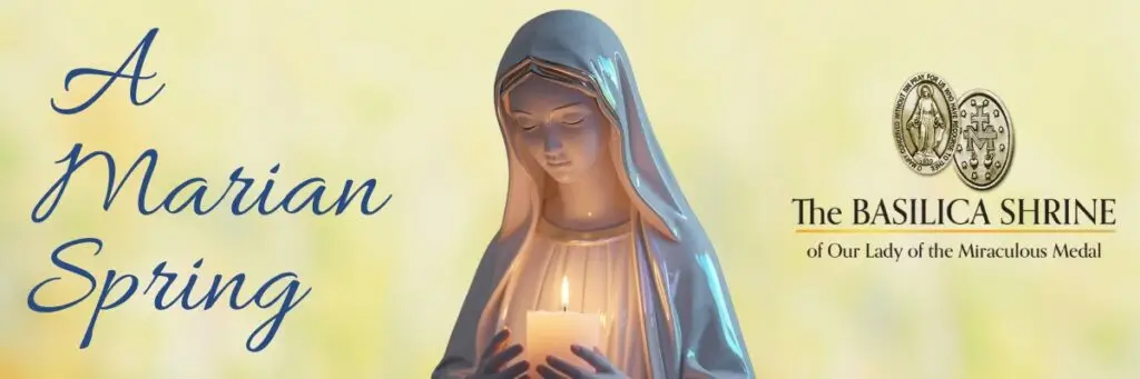 Mary holding a candle