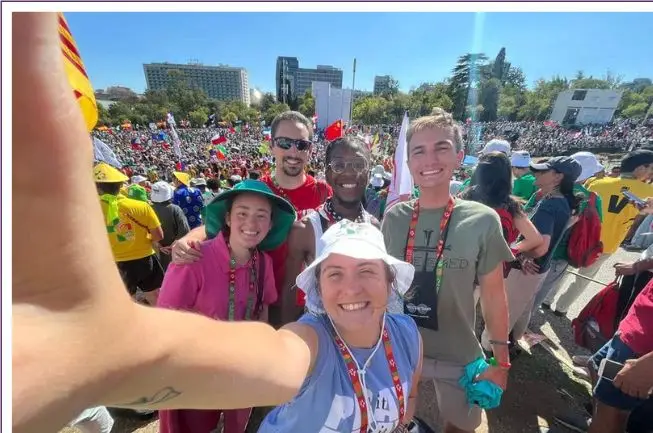Group of young adults at World Youth Day